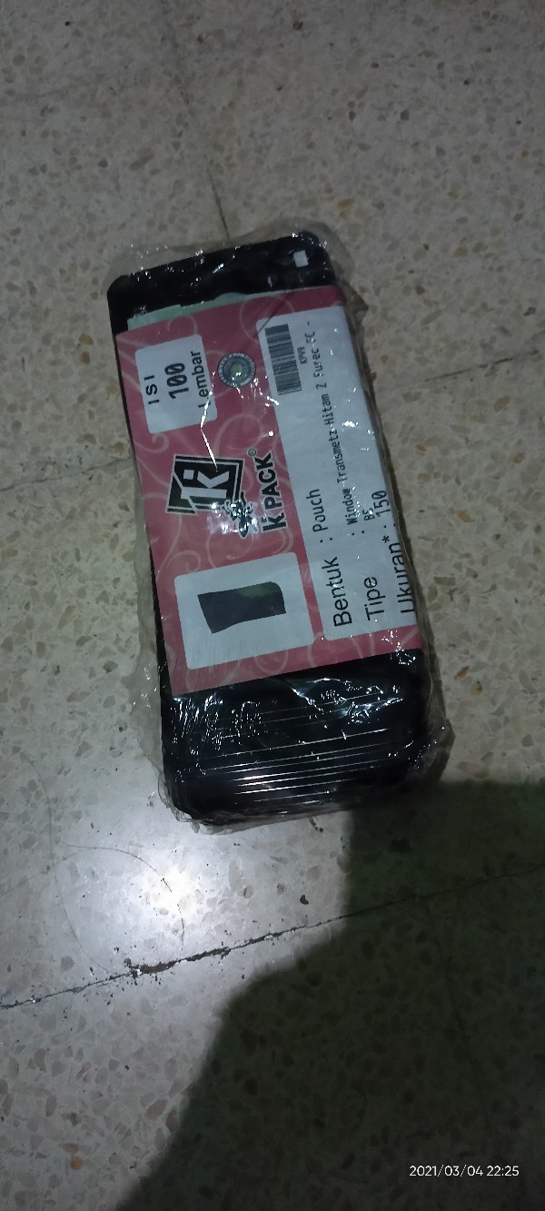 Pouch Premium Transmetz Window K-pack Ukuran 9 X 15 9x15