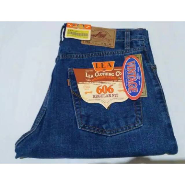 Celana Pria Original Lea Jeans Reguler Fit Panjang Kualitas Import