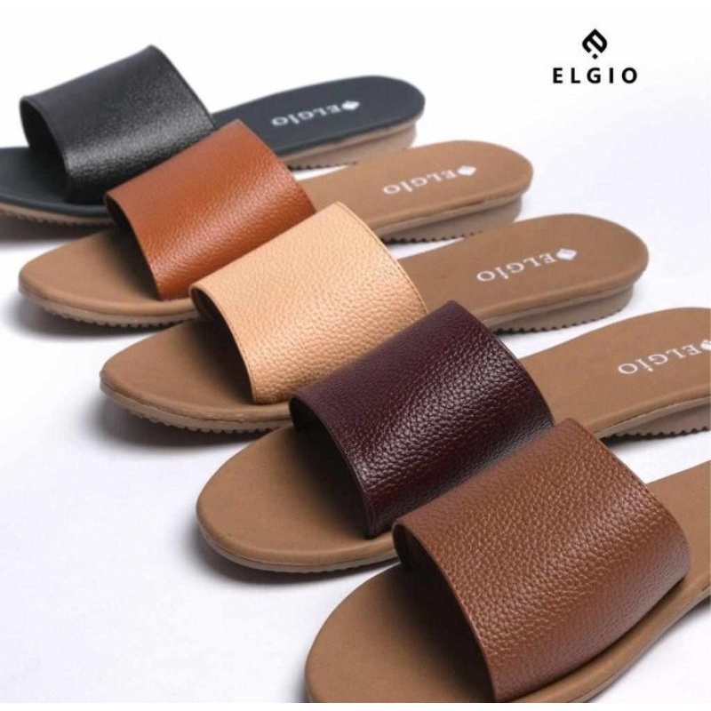 SANDAL KULIT WANITA/ SANDAL WANITA SLOP KEKINIAN/ SANDAL KONDANGAN/ SANDAL CEWEK KULIT