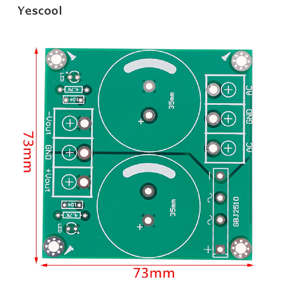 Yescool Papan pcb bare power supply 25A AC-DC Untuk amplifier audio