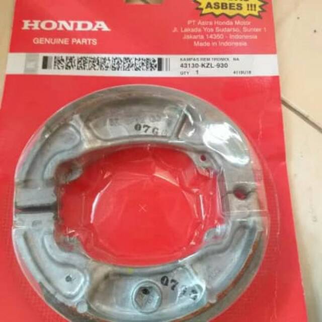 Kampas rem belakang motor matic