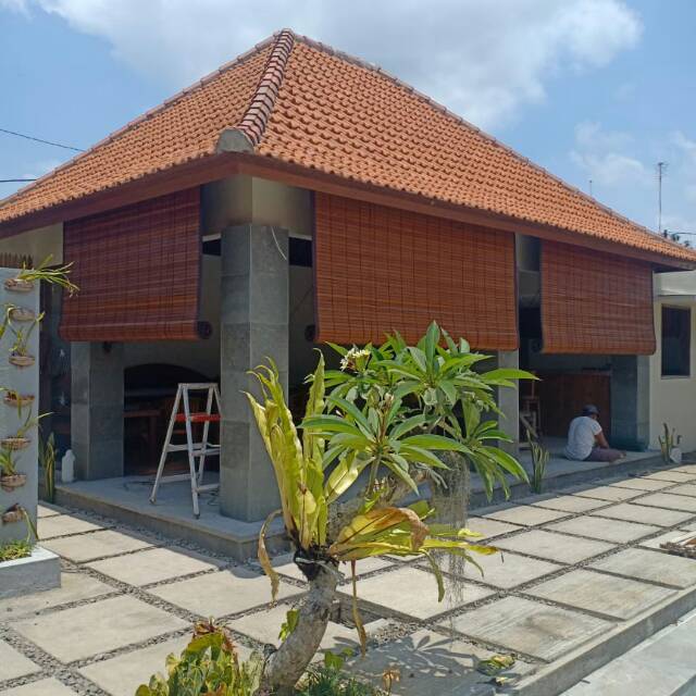 Tirai kayu / krei kayu outdoor / krey kayu L2,5mxT3m / kerei kayu / kerai / tirai kayu outdoor/ tira