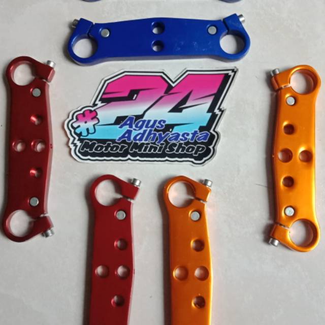 Segitiga RACING ORIGINAL jepang setang setir mini gp GOPED custom CNC tebal kuat presisi