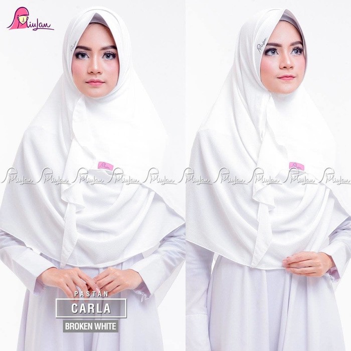 MiuLan Hijab Jilbab Pashmina Instan Pashtan Pastan Polos Cantik CARLA
