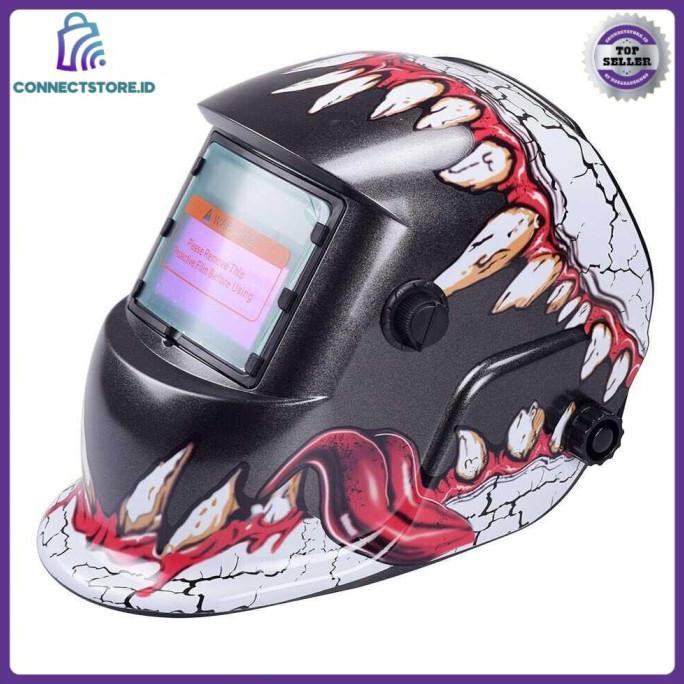Termurah Helm Las Otomatis Auto Darkening Welding Helmet Hitam Premium Shopee Indonesia