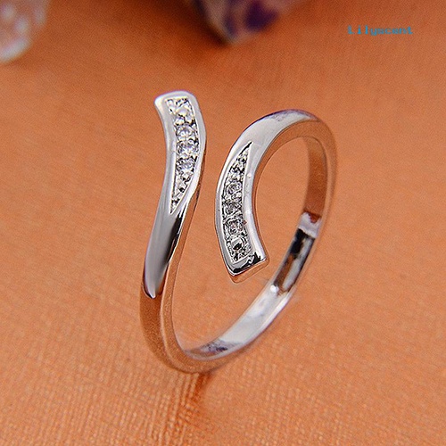 Ls Cincin Sterling Silver 925 Ukuran Adjustable Untuk Wanita