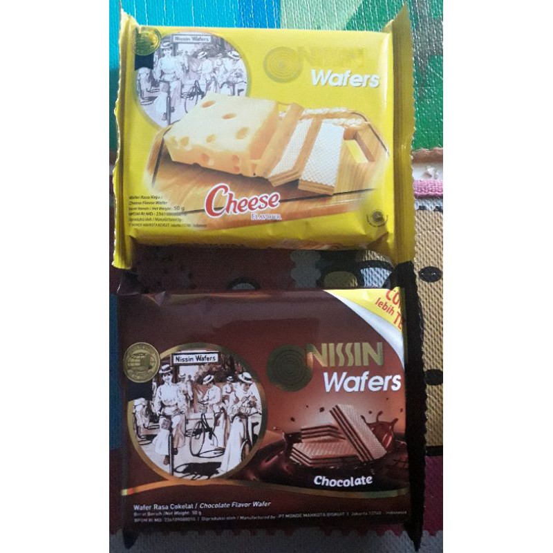 

wafer nissin cheese dan chocolate