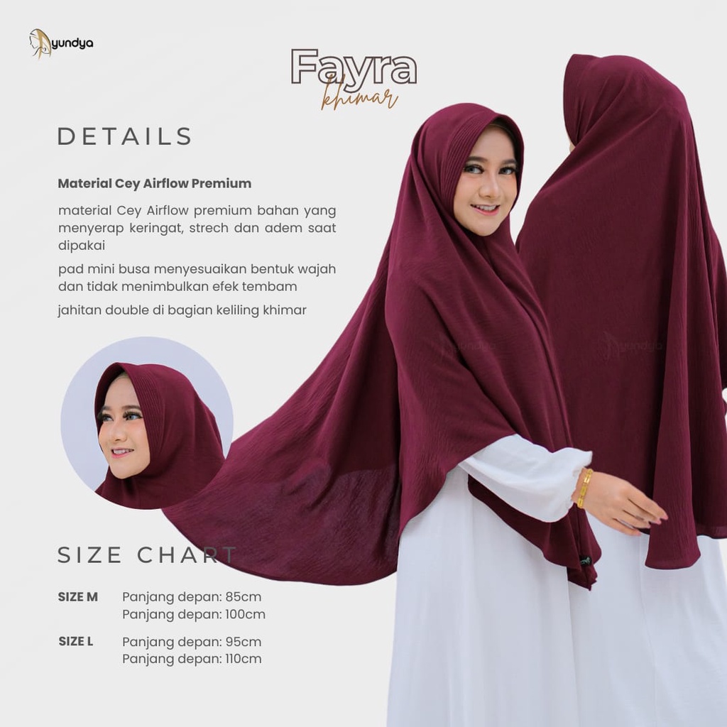 TERPOPULER Jilbab Syari Fayra Khimar Pet Antem Bergo Airflow Premium Bergo Jilbab Instan