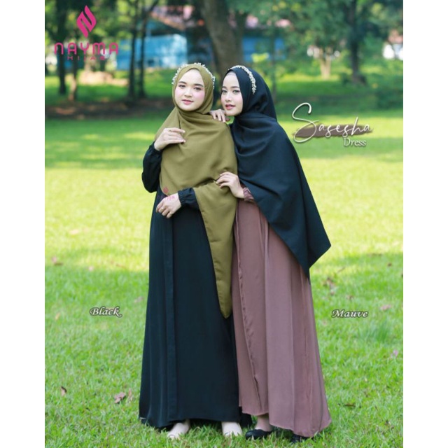 SASESHA DRESS BY NAYMA HIJAB MAT TWILL/GAMIS POLOS CANTIK