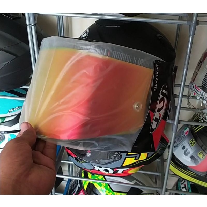 VISOR IRIDIUM RED KYT TT COURSE ORIGINAL KYT HELMET