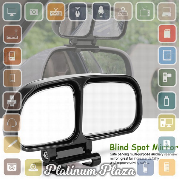 CHSKY Spion Mobil Kiri Blind Spot Parking Mirror 1 PCS - U8R-V-027 - Black`QDPTD7-