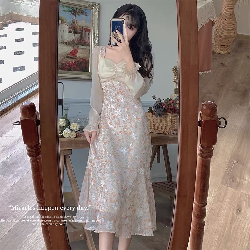 ( M59 )Dress Fairyfishtail Floral