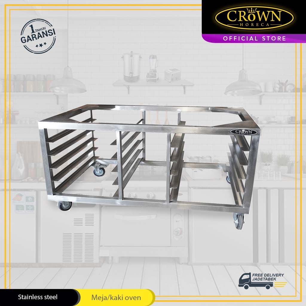 Meja/Kaki Gas Oven Crown Horeca Stainless Steel