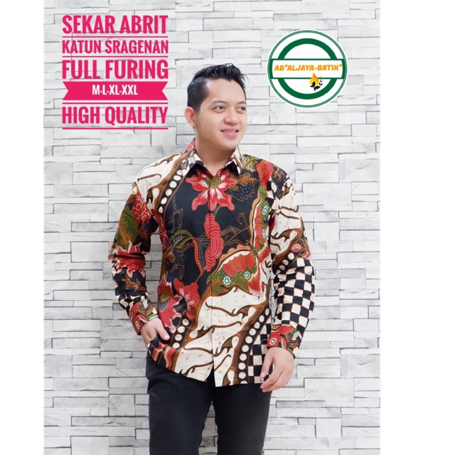 Batik Solo SEKAR ABRIT FULL FURING Katun Halus Sragenan Termurah