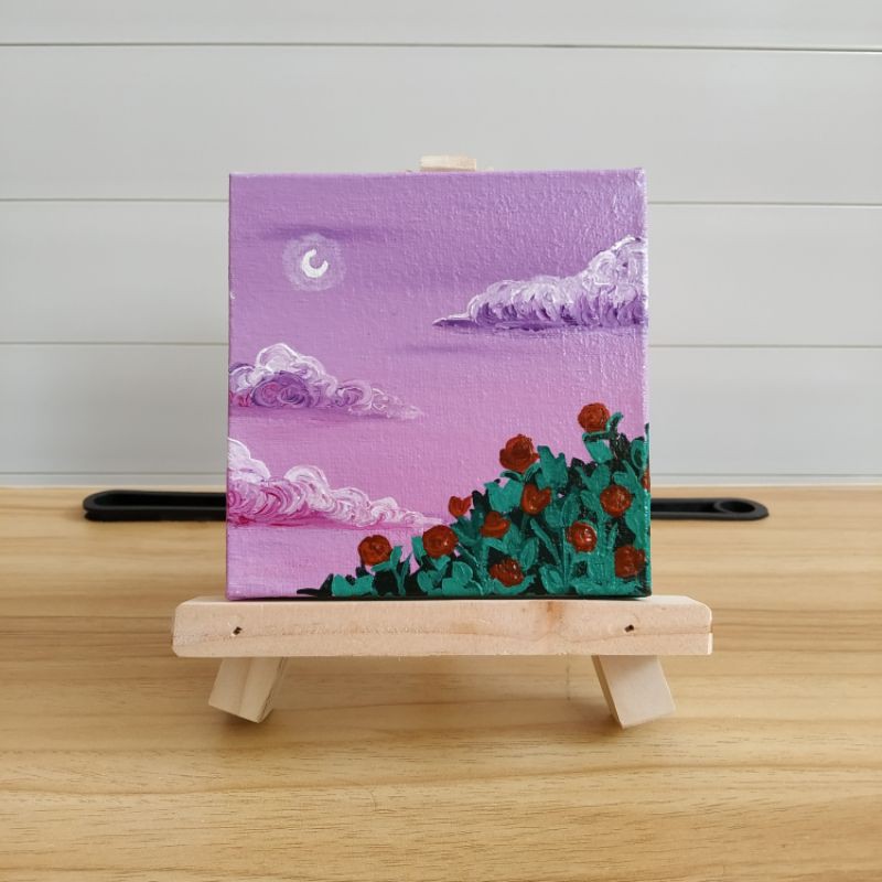 

Mini Painting 10x10 [SUDAH TERMASUK DENGAN MINI EASEL STAND]