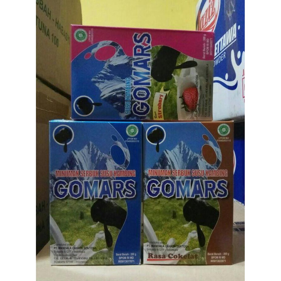 

ENAK GOMARS Minuman Serbuk Susu Kambing G O M A R S BANYAK RASA