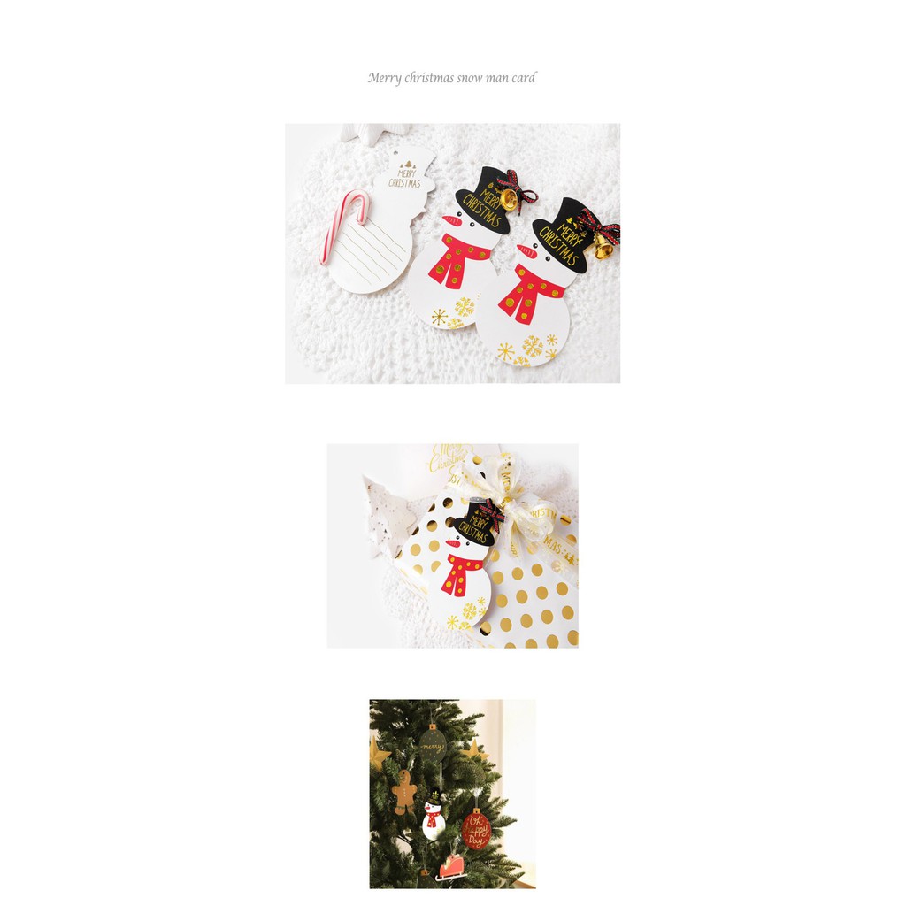 GCCT set 10 pcs kartu ucapan greeting card natal merry christmas - KOPI