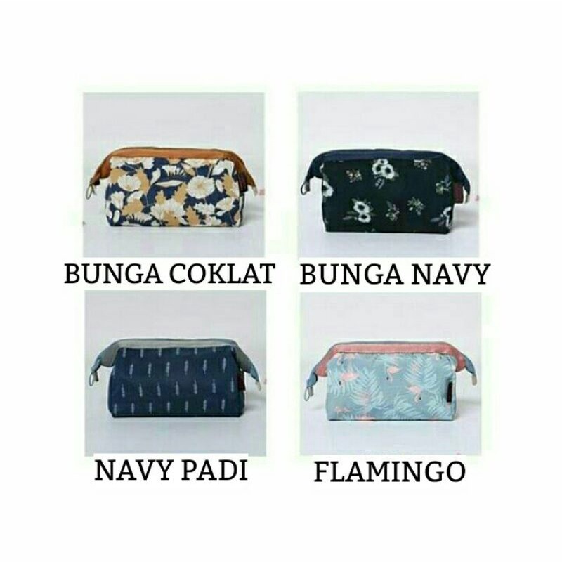 Tas Kosmetik Cube Pouch Cosmetic Impor Waterproof VC (Bisa COD)