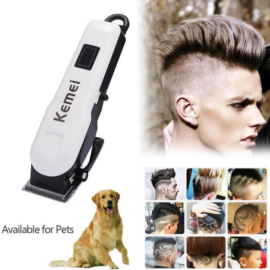 COD Alat Cukur Rambut Kemei KM-809A Cukuran Hair Clipper Rechargeable KM-809A