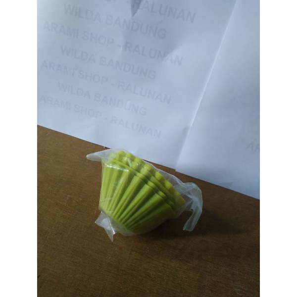 silicon cup tupperware hijau cetakan (4) BARU