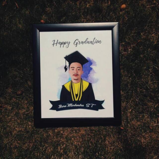 Kado karikatur / vector /kado wisuda /Karikatur /foto karikatur /souvenir wisuda /karikatur warna