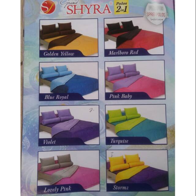 SPREI POLOS 2IN1/SEPRAI GRAND SHYRA KATUN CVC