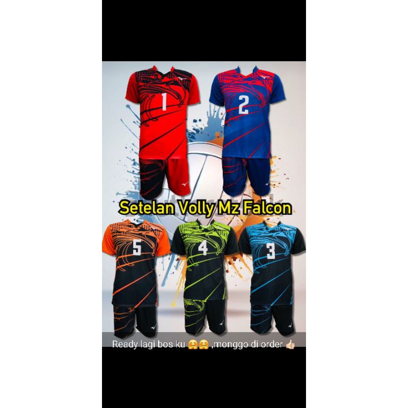 Kaos voli setelan drifit printing