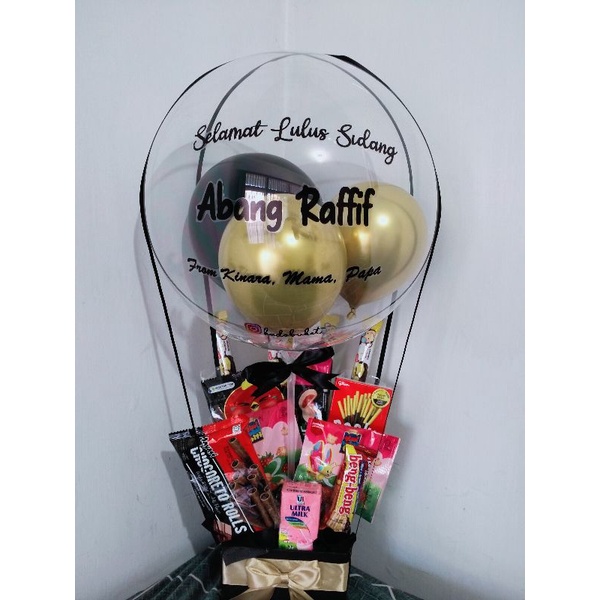 {Ready 1 Hari} Buket Snack Balon Wisuda Graduation Valentine Birthday