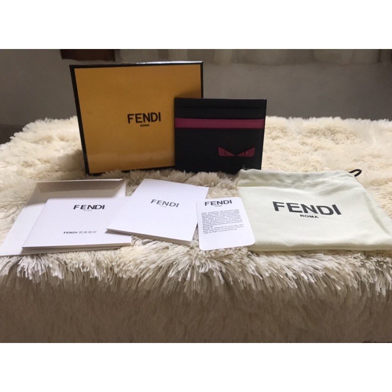 MURAH BANGET FENDI ROMA - Card Holder Pria / Dompet Branded / Dompet Pria / Hadiah / Kado