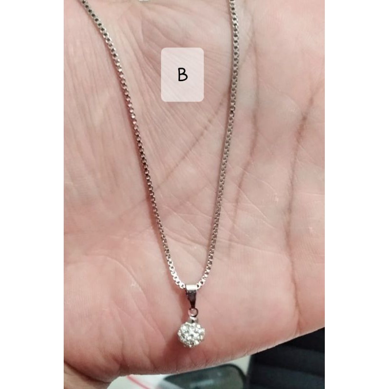 kalung xuping wanita lapis emas italy 45cm gold dan silver  SK06.