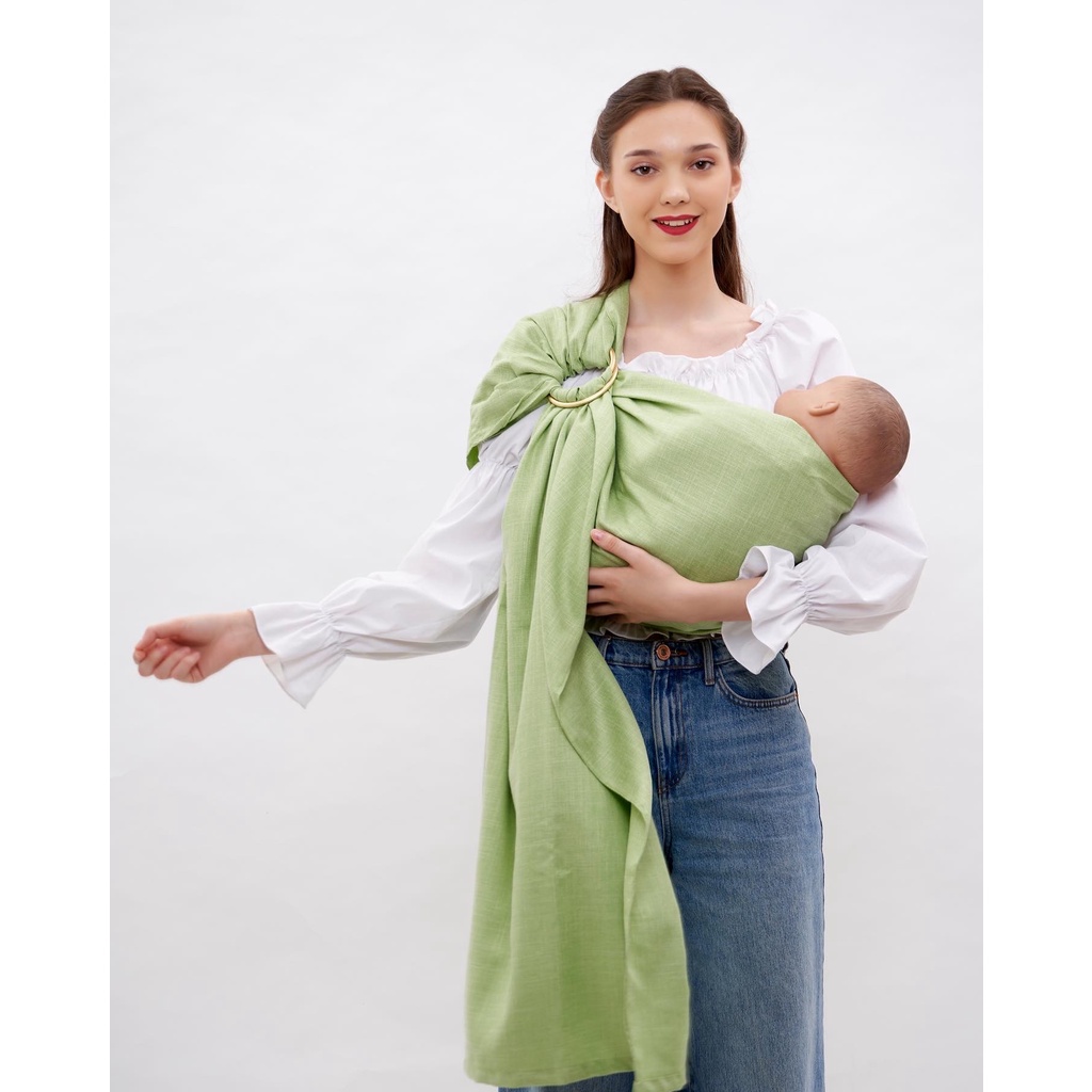 Geosbaby_q Lime Green Ringsling Gendongan Bayi