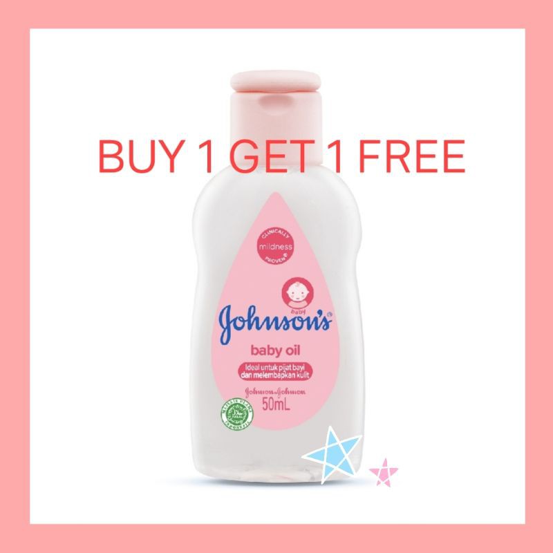 Johnson's Baby Oil 50 ml Buy 1 Get 1 FREE