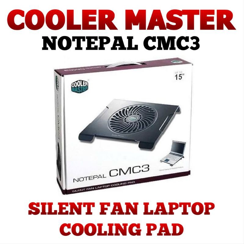 COOLER MASTER NOTEPAL CMC3 SILENT FAN LAPTOP COOLING PAD