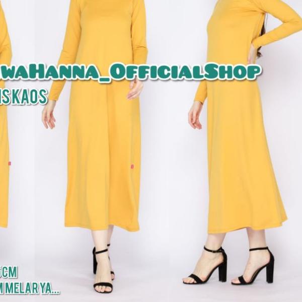 Manset Baju Gamis Dalaman Gamis Lengan Panjang Bahan Kaos Rayon Ukuran Standar dan Jumbo/inner gamis