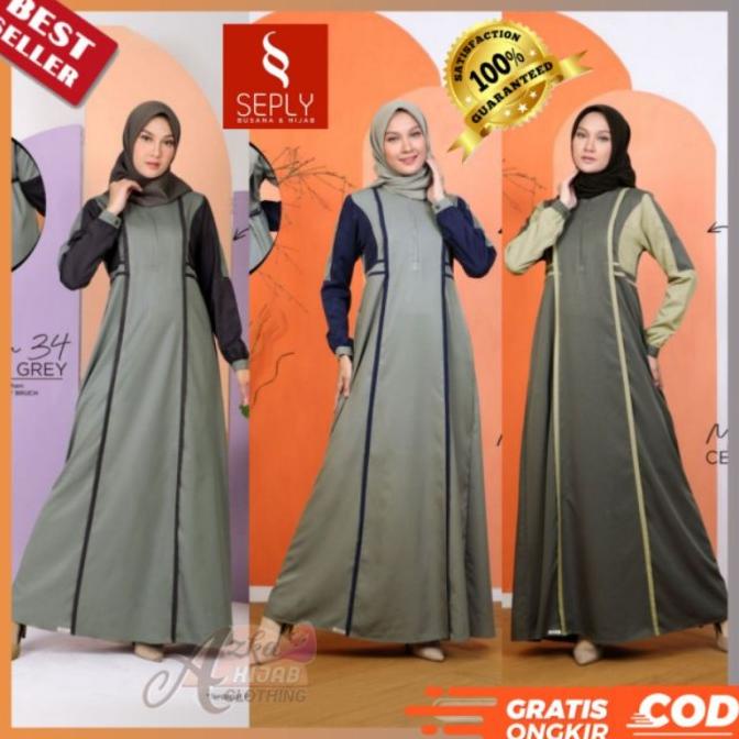 BAJU GAMIS TERBARU 2021 GAMIS SEPLY MEYRA 34 GAMIS MODERN GAMIS SIMPLE DFHBF61662