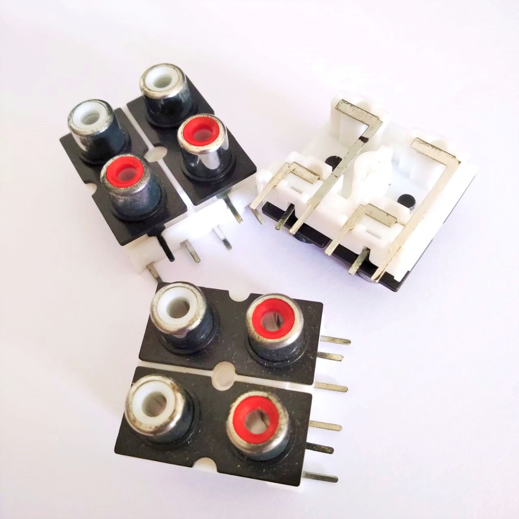 Socket RCA 4 pin ( 2x2 cm) 2 Way