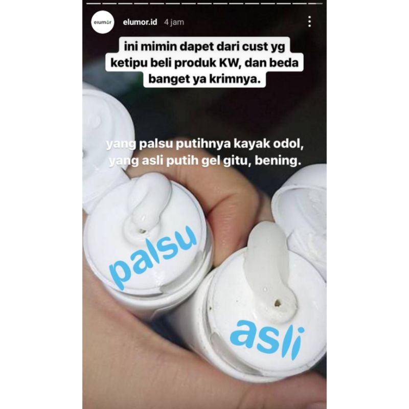 ELUMOR OXTER CREAM NEW FORMULA / KRIM PENCERAH KETIAK VIRAL BPOM