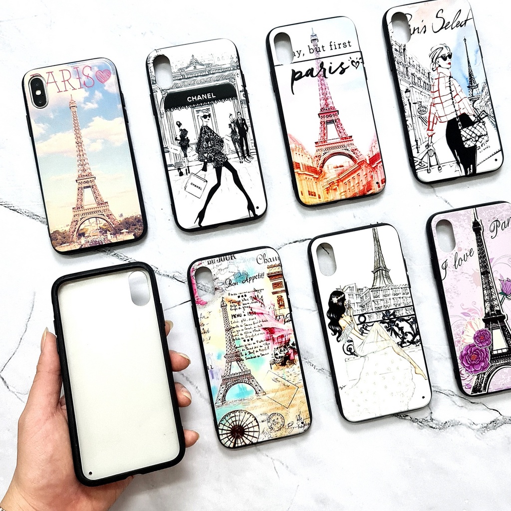 [ BUY 1 GET 1 FREE ] FPG - IPHONE 5 5G 5S 6 6G 6S 6 PLUS 7 8 SE 2020 7 PLUS 8 PLUS X XS | PARIS GLOSS Soft Hard Case Eiffel UV