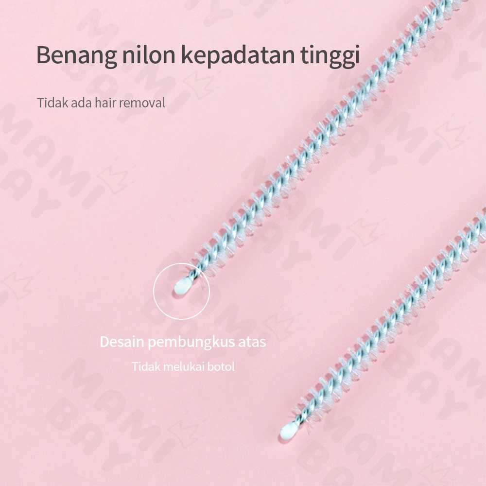 OKEYI Sikat Dot Bayi stainless brush straw Sikat Sedotan