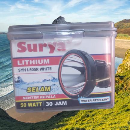 Big Promo Terbaru Head | Senter Kepala Surya 50Watt Super Led Water Resisten Waterprop Surya