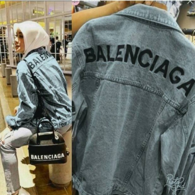 jaket jeans balenciaga original