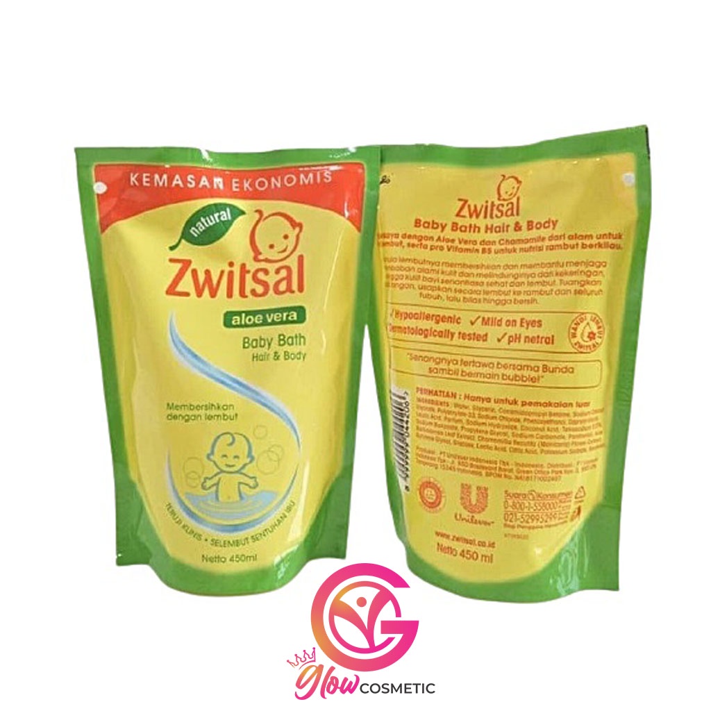 ZWITSAL ALOE VERA BABY BATH HAIR &amp; BODY REFILL 450 ml