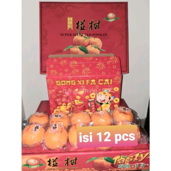 

Hampers Jeruk Ponkan hdl Imlek isi 12 pcs