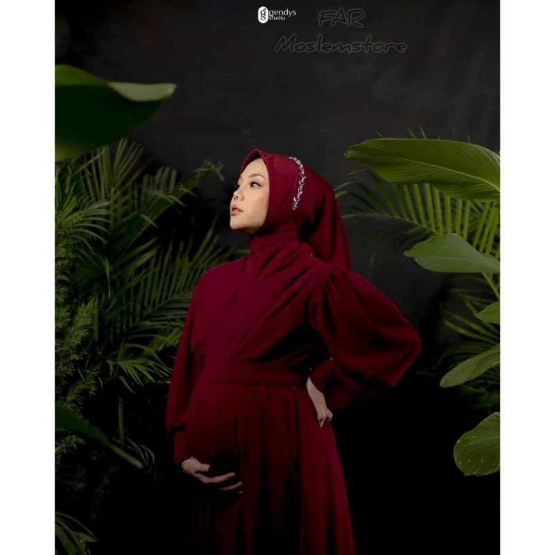 GAMIS MAXY CERUTY BABYDOLL/AUDY MAXY/FASHION MUSLIM REMAJA/GAMIS CERUTY BABYDOLL/PAKAIAN MUSLIMAH M L LD 100/THERESA DRESS/GAUDY MAXY/FAR MOSLEMSTORE