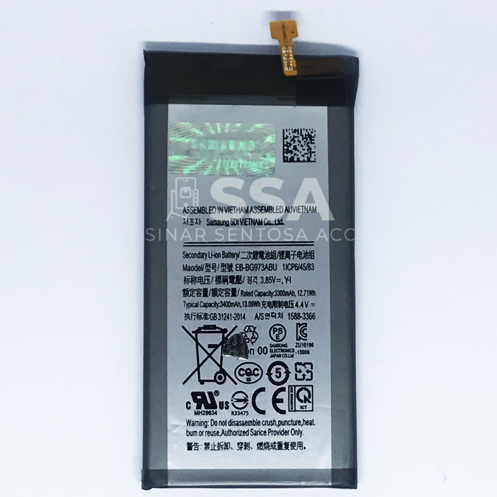 Baterai Original 100% Samsung Galaxy S10 G973 SM-G973F EB-BG Battery Batre Batrai HP ORI GARANSI