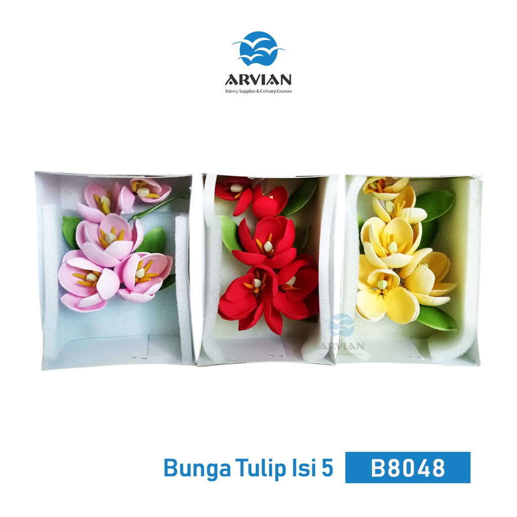 

Gumpaste Bunga Tulip [Instant Surabaya] - Arvian
