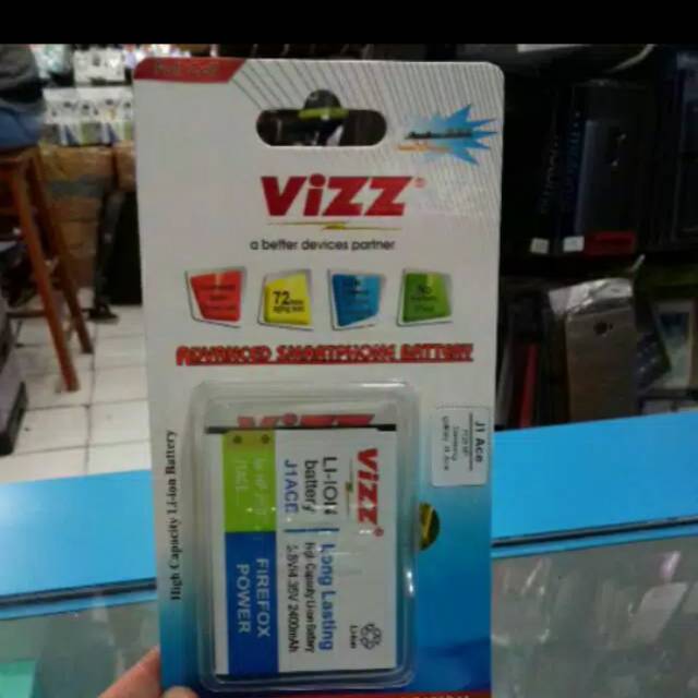 Baterai batre vizz samsung j1ace samsung galaxy j110 battery double power  j1ace vizz