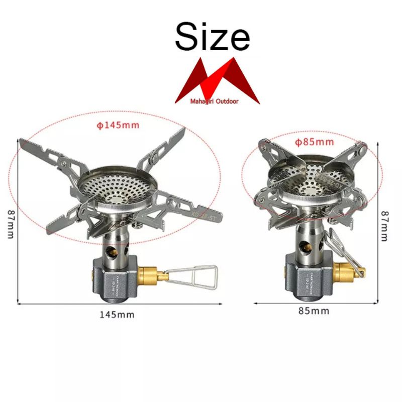 Kompor CampingMoon XD-2-NE portable Camping Moon stove ultralight