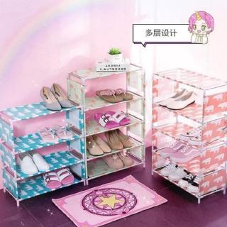 Rak Sepatu Susun 5 Portable Plastik Serbaguna Rak Tempat Rak Sepatu Susun 5 Portable Plastik Serbaguna Rak Tempat