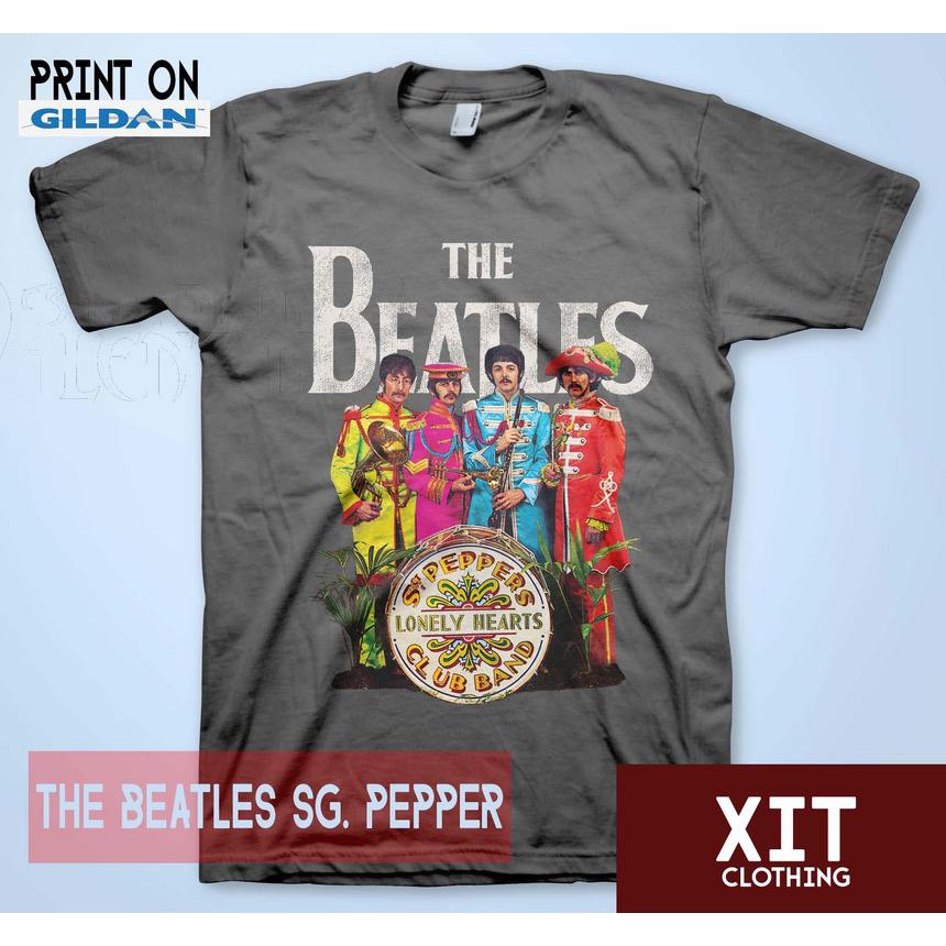 Kaos DTF Musik the beatles sg pepper